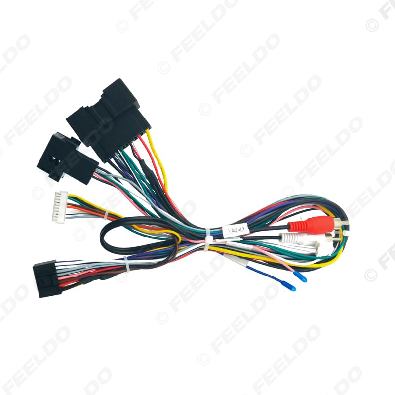 Car 16Pin Stereo Wiring Harness Canbus Support for Ford Fiesta (2012) for Audio Radio Power Cable Adapter - (Color Name: AB Cable-canbus Box)