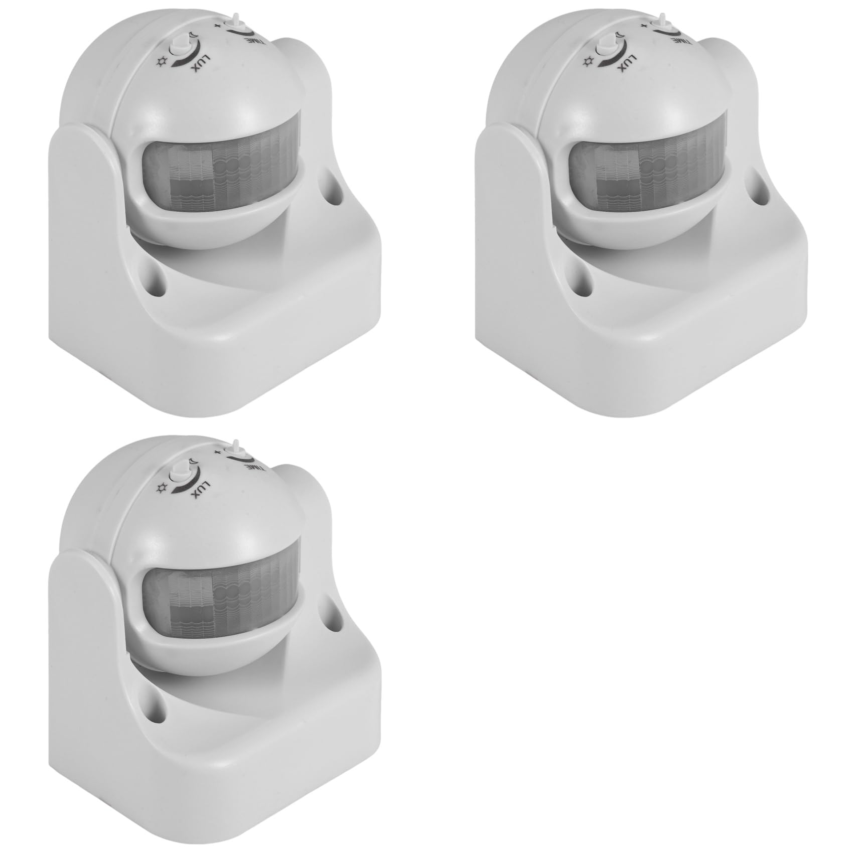 Jnchdghwa White 3X Pir Infrared Motion Sensor Ac110v-220V Motion Detector Adjustable Switch For Indoor And Outdoor Multiple Scenarios