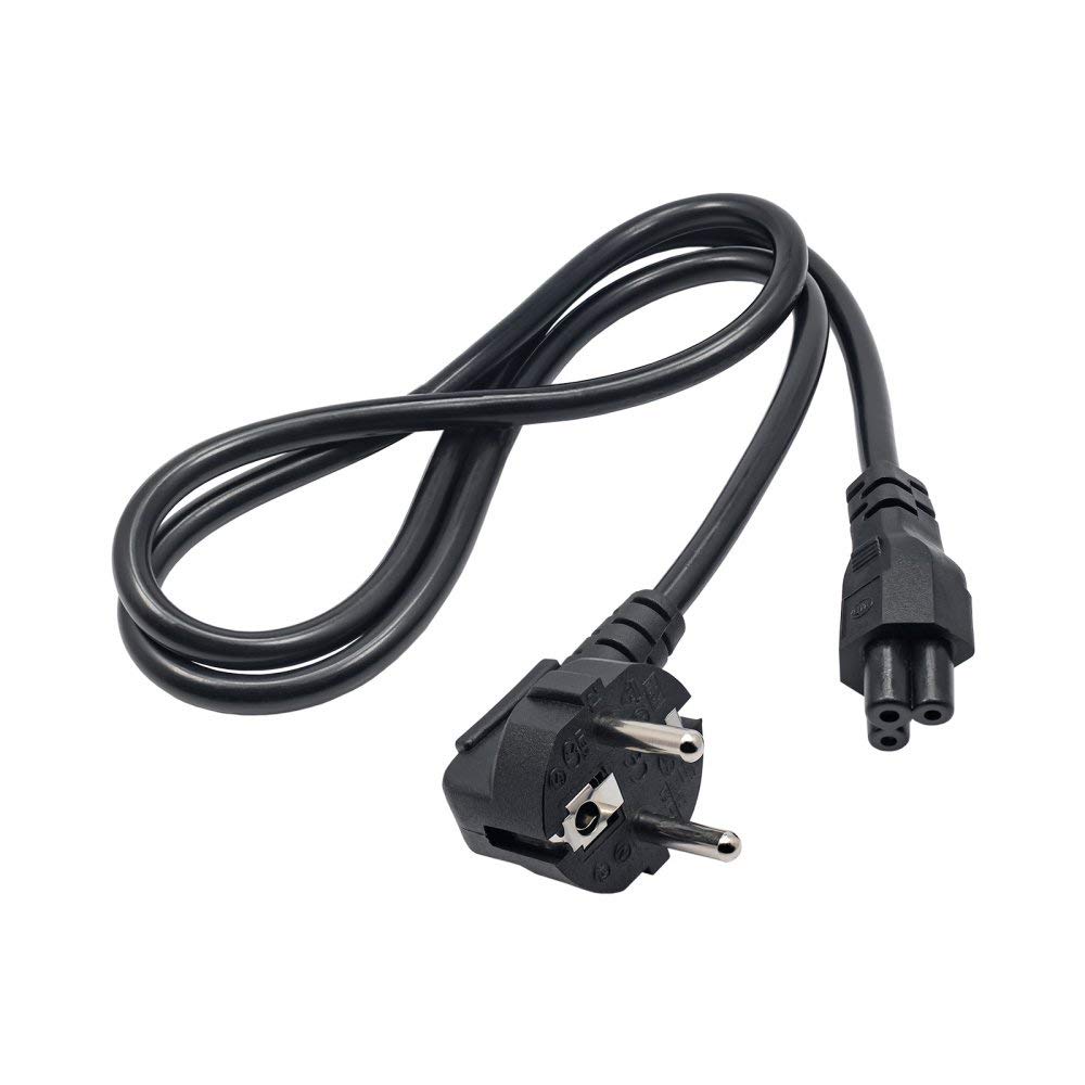 Akyga AK-NB-08A Power Cable for Laptop Notebook 3 Pin IEC C5 / EU CEE 7/7 1m