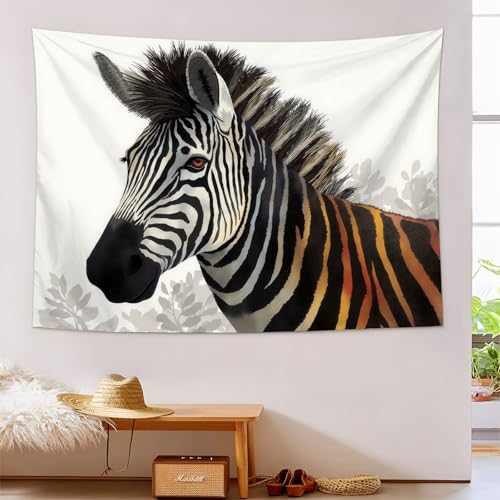 Tapisserie murale zèbre pour créer une ambiance safari dans votre chambre