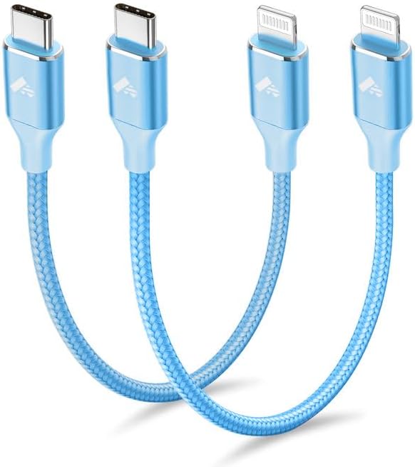 USB C to Lightning Cable [Apple MFi Certified] 2Pack 1FT iPhone Fast Charger Cable Power Delivery Type C Charging Cord Compatible with iPhone 14 13 13 Pro Max 12 12 Pro Max 11 XS XR X 8