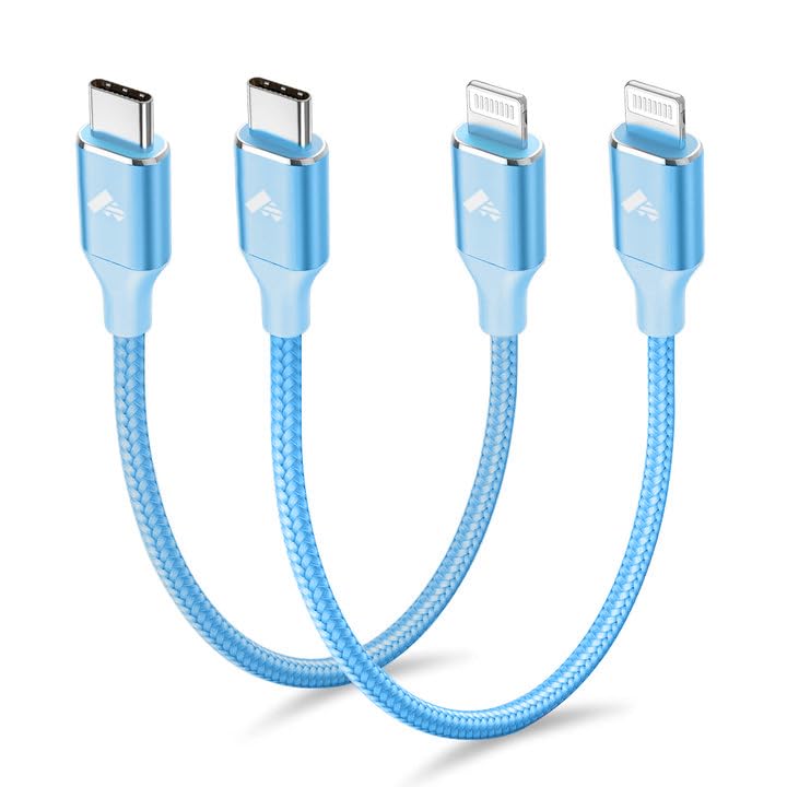 USB C to Lightning Cable [Apple MFi Certified] 2Pack 1FT iPhone Fast Charger Cable Power Delivery Type C Charging Cord Compatible with iPhone 14 13 13 Pro Max 12 12 Pro Max 11 XS XR X 8