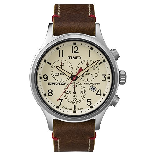 Timex HerrenArmbanduhr Chronograph Quarz Leder TW4B04300