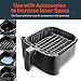 COSORI Air Fryer Accessories, Replacement 5.8QT Basket For COSORI CP158-AF, CS158-AF & CO158-AF Air Fryers, Non-Stick, Dishwasher-Safe, C158-FB, Black