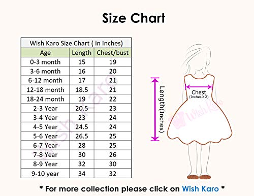 Image of Wish Karo Baby Girl's A-Line Knee Length Dress