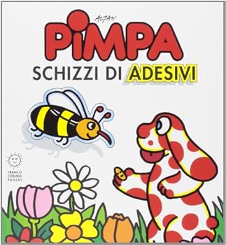 Pimpa schizzi di adesivi. Con adesivi