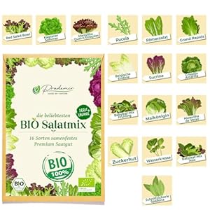 Prademir Bio Salatmix 16 Sorten Saatgut Set