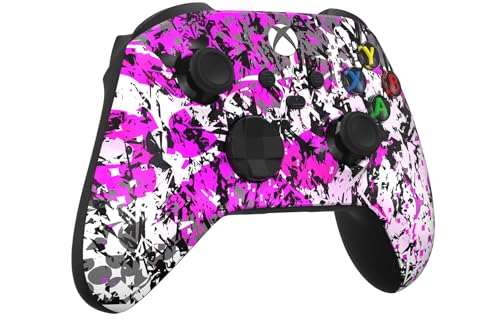 Image of Custom Controllerzz Wireless Controller for Microsoft Xbox Series X /S & Xbox One - Custom Soft Touch Feel - Custom Series X /S Controller (X /S Shadow Bloom)
