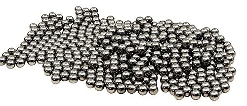 PALLINI IN METALLO PER FIONDE PISTOLE FUCILI CARABINA AD ARIA COMPRESSA 4.5 MM 0,35 GRAMMI 500 PZ