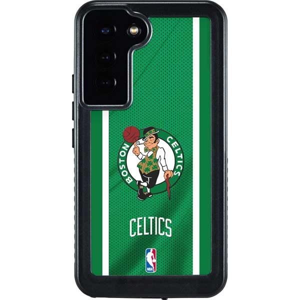 Skinit Waterproof Phone Case Compatible with Galaxy S24 Plus - Officially Licensed NBA Boston Celtics Design