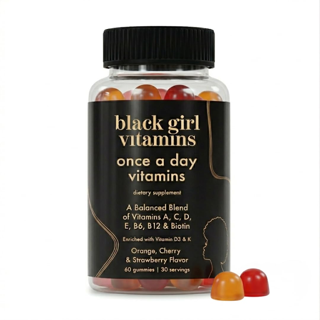 Black Girl Vitamins Once a Day Womens Multivitamin Gummy