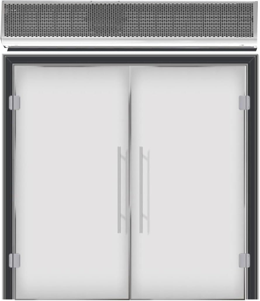 SSDDLZEQ Air Curtain for Doorway Commercial Indoor Air Curtain 2 Speed Remote Control Style Wall-mounted(48in)