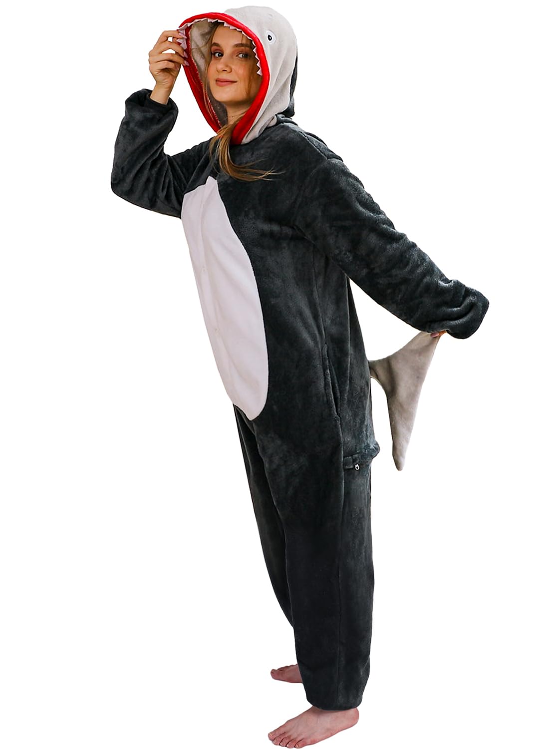 PARTTELY Adult Unisex Onesie Pajamas Halloween Costume -Halloween Cosplay Suit Animal One Piece Sleepwear Homewear