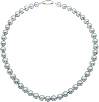 【極上】アコヤ　本真珠　パール　ネックレス　グレー　シルバー　7.1mm 極上】アコヤ 本真珠 パール ネックレス グレー シルバー 7.1mm