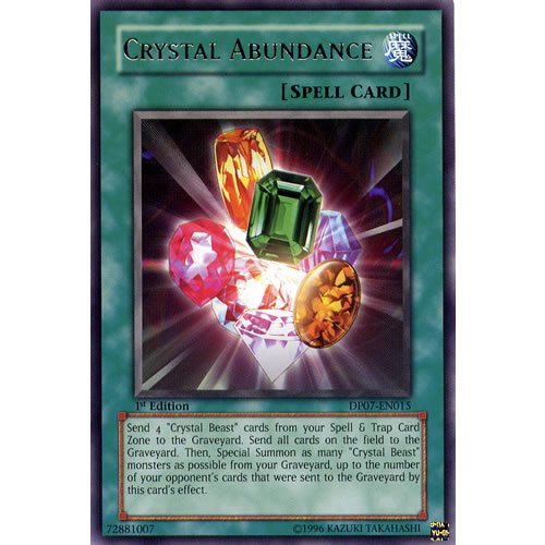 Yu Gi Oh Dp07 En015 1st Ed Crystal Abundance Rare Card Jesse Anderson Yugioh Single Card Buy Online In Guernsey At Guernsey Desertcart Com Productid