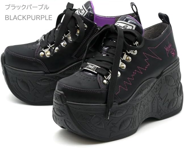 ヨースケ厚底スニーカー(2601182)BL/GR YOSUKE ヨースケ 厚底スニーカー ハイソール プラットフォーム