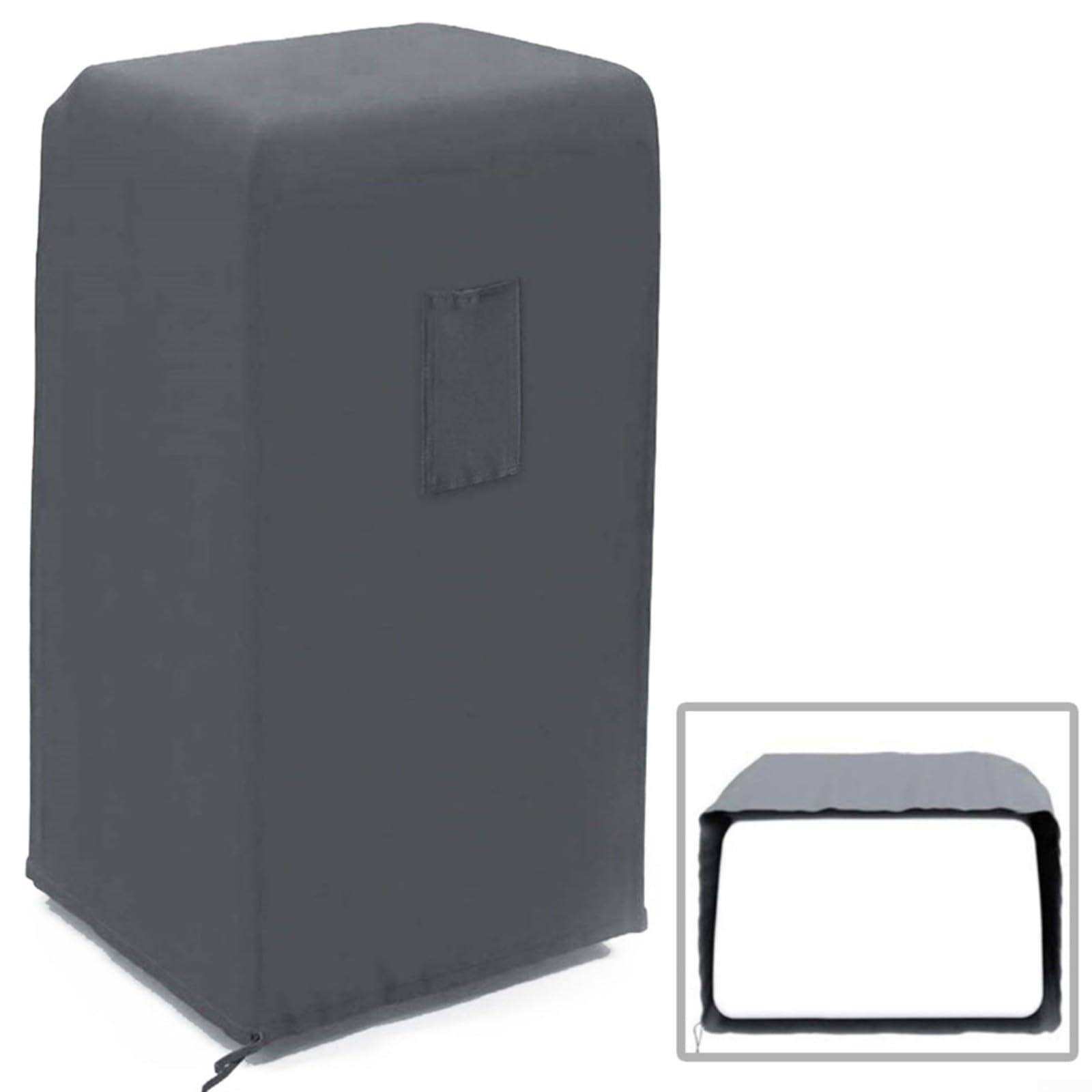 Custodia protettiva antipolvere per condizionatore d'aria, portatile, con tasca laterale per telecomando, grigio, 40 x 45 x 76 cm (grigio)