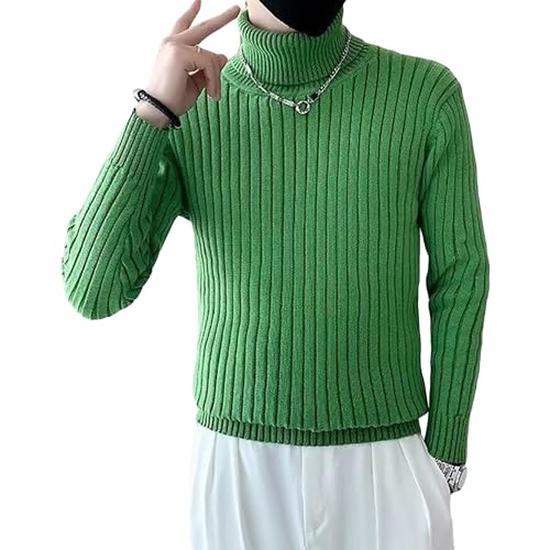 Pull thermique à col montant homme DGKaxiyaHM en maille côtelée ajustée