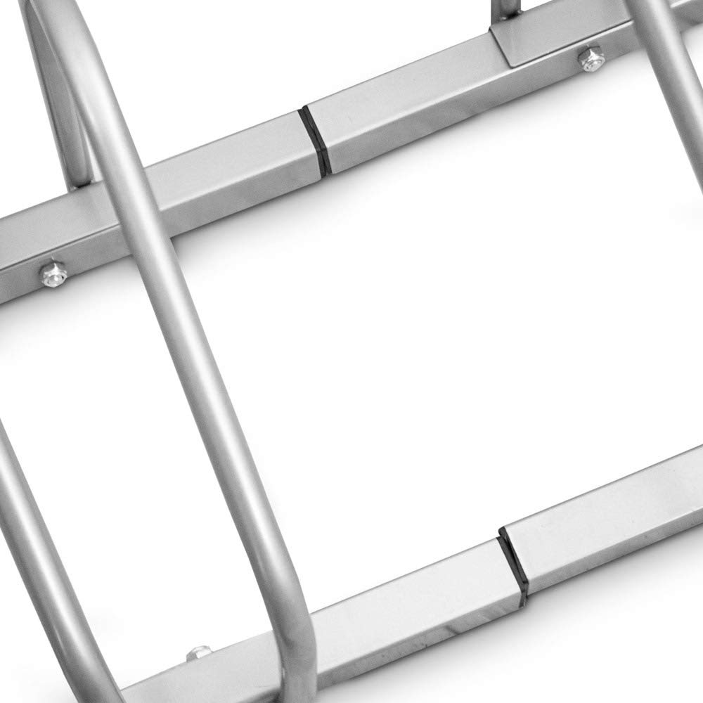 BITUXX® Fahrradständer Aufstellständer Radständer Fahrrad Bike Ständer Metall Verzinkt Platzsparend für 2/3 / 4/5 / 6 Fahrräder