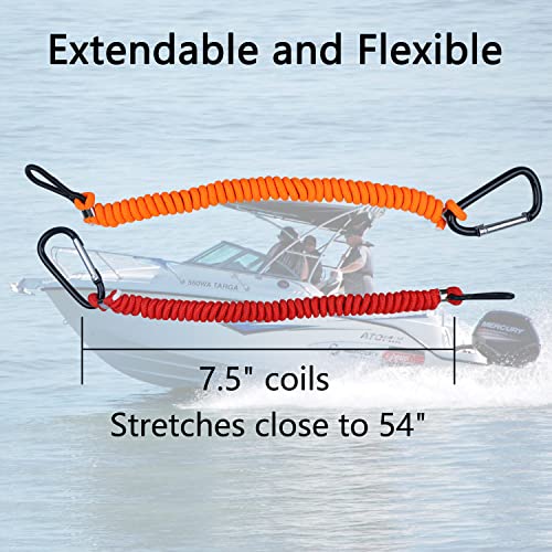 Image of 8M0092850 Boat Kill Switch Lanyard Replacement for Mercury Marine Boat Emergency Stop Switch Safety Lanyard 54 Inch
