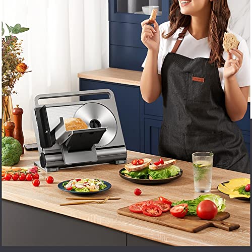 Cortadora de carne eléctrica ajustable con cuchilla inoxidable miniatura 4