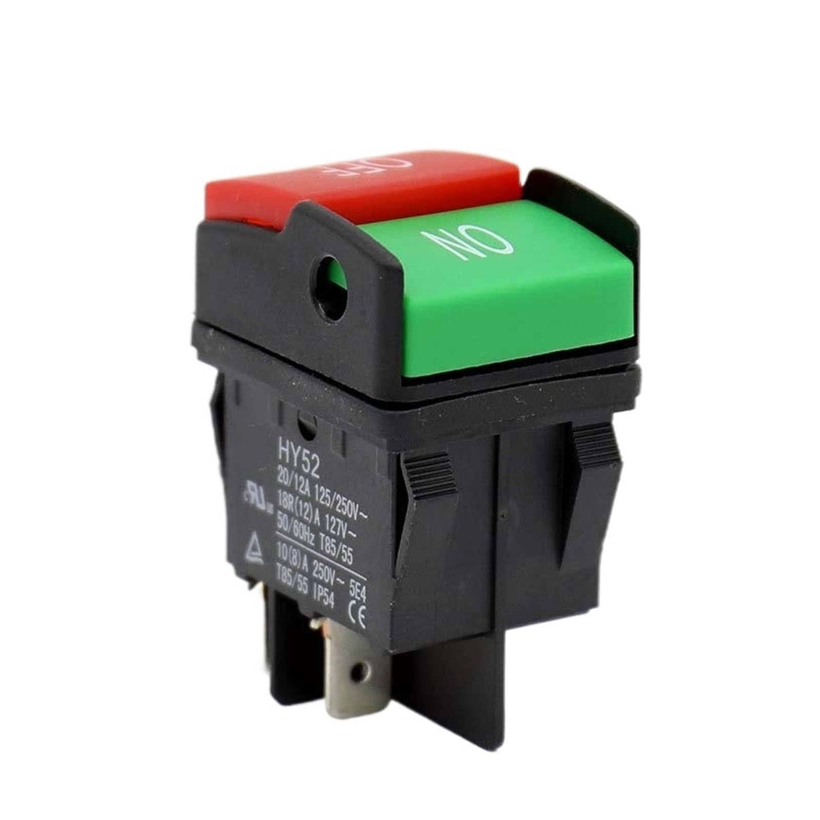Interrupteur bouton-poussoir HY52 pour machines industrielles 125V 250V