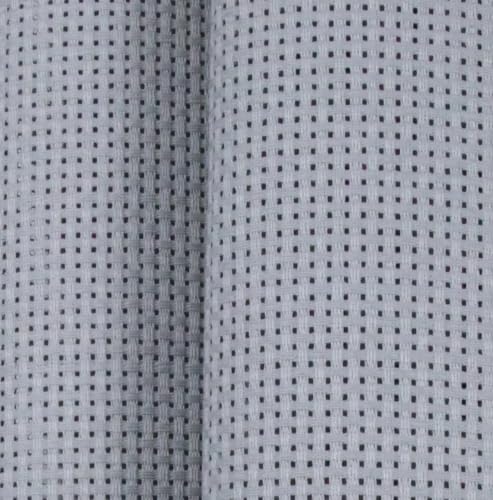 Image of KCS 59 inch x 1 Yard (93cmx149cm) 11ct Counted Cotton Aida Cloth Cross Stitch Fabric (Light Grey)