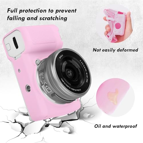 Funda de silicona para Sony ZV-E10 color rosa miniatura 5