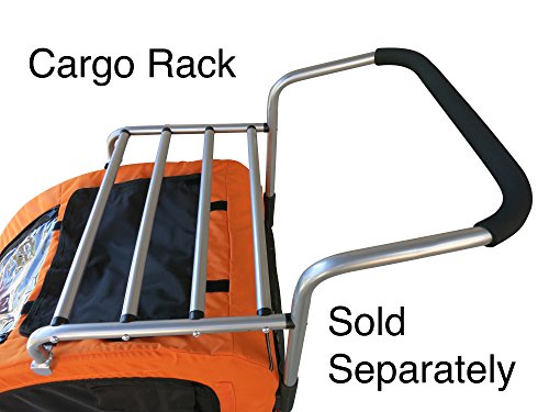 Booyah-Medium-Dog-Stroller-Pet-Bike-Trailer-with-Suspension-Blue