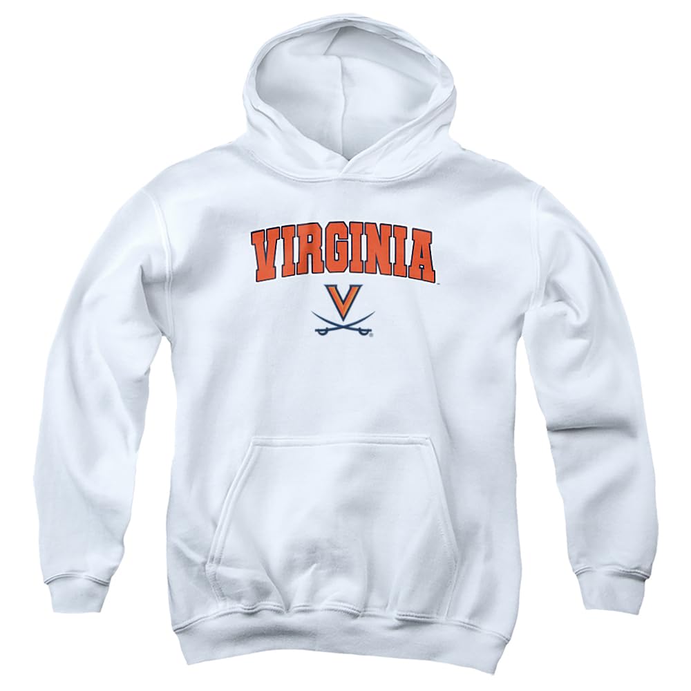 LOGOVISION University of Virginia Arch Logo Black Youth Kids Boy/Girls Pull-Over Hoodie