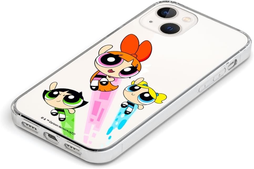 ERT GROUP mobile phone case for Iphone 13 original and officially Licensed The Powerpuff Girls pattern The Powerpuff Girls 032 optimally adapted to the shape of the mobile phone, partially transparent