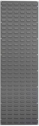 Akro-Mils Sistema de almacenamiento de montaje en pared con panel de listones de acero, AkroBins (paquete de 24) y accesorios