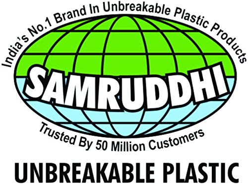 Image of Sthavir Unbreakable Plastic Krushi Multipurpose Ghamela /Tub | Multipurpose Utility Tub for Cleaning & Storage (27x27x10cm, 4.6 L, Blue) - Pack of 2