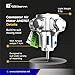 COSMOSTAR 55 Gallon Pneumatic Agitator 1/2 HP, 7 N.M Clamp Mount Tank Barrel Drum Mixer | Paint Agitator, Pneumatic Bracket Mixer, Paint Stirring Machine Bracket Air Agitator Paint Mix Tool