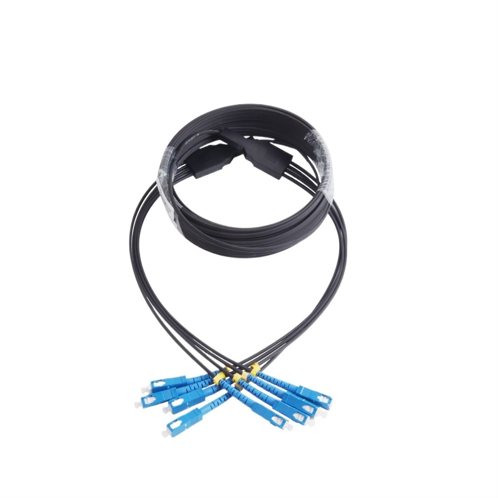 Câble d'extension de fibre optique UPC 4 SC vers 4 SC monomode 4 cœurs Câble de connexion de conversion extérieur 100 M/120 M/150 M/200 M/300 M (300 M)