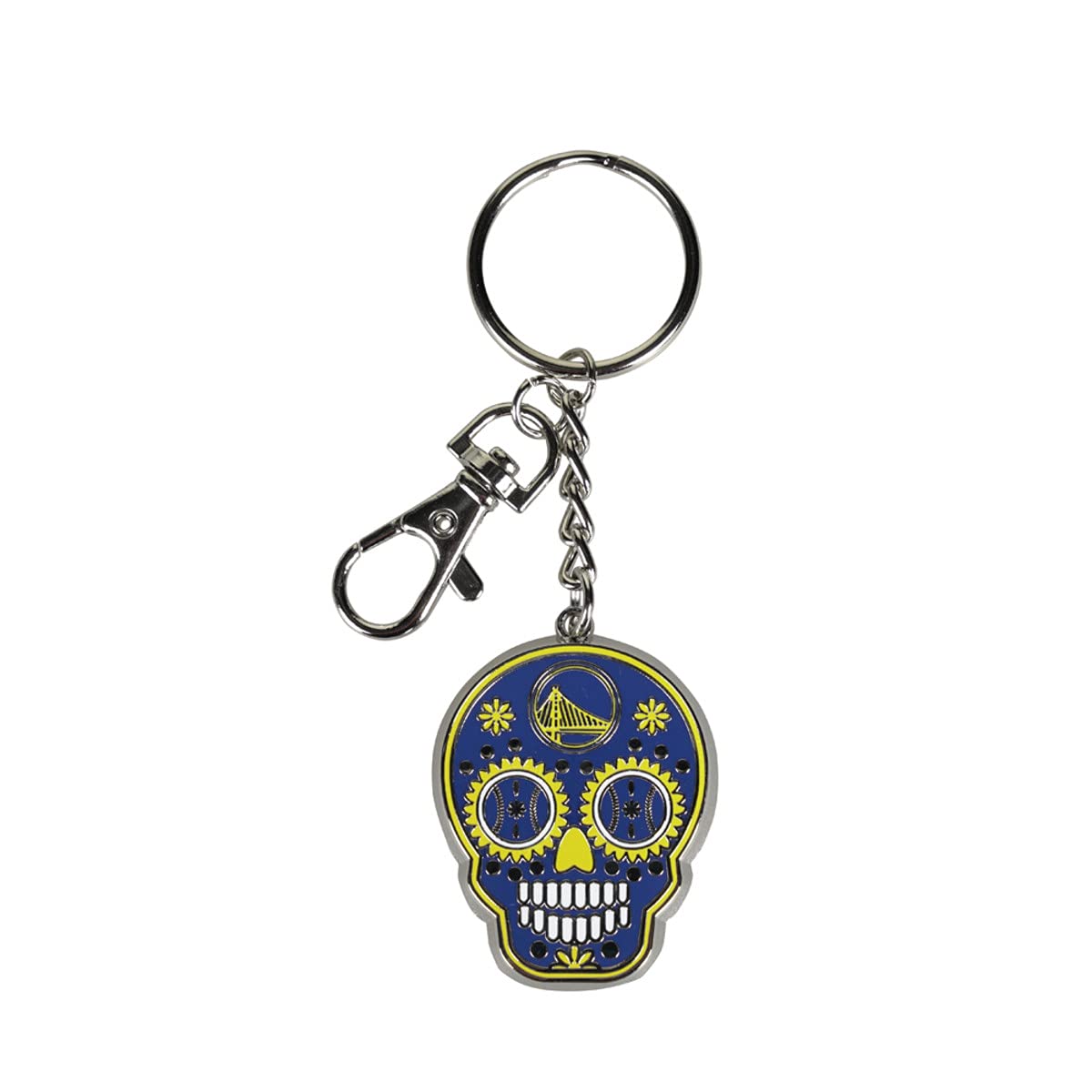 Pro Specialties Group golden state warriors keychain zamac sugar skull