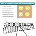 ENNBOM 30 Notes Foldable Glockenspiel Xylophone Vibraphone Percussion Instrument (Black Frame, 4 Mallets)