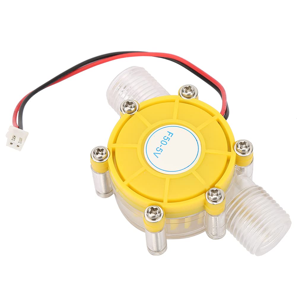 F50 Micro Hydro DC Turbina Wodna Generator Przepływająca Pompa Turbina Energia Wodna Generator Energii Zmiana Narzędzia(F50 12V przezroczysty żółty)