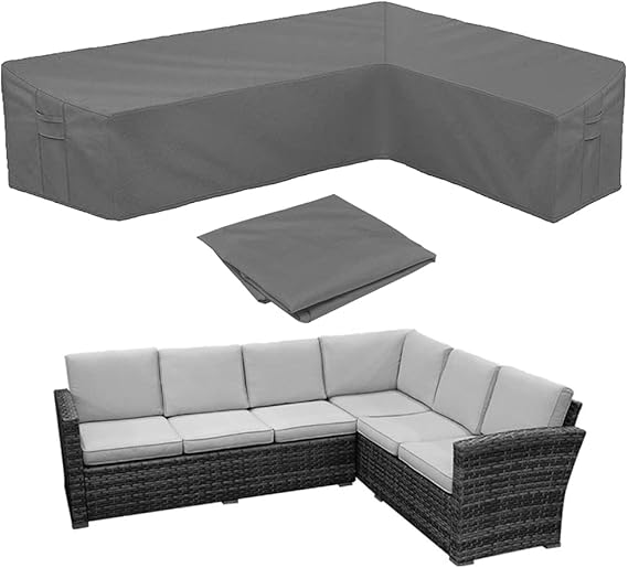 BOSKING Patio Sofa cover LShaped Sectional Furniture Cover Heavy Duty