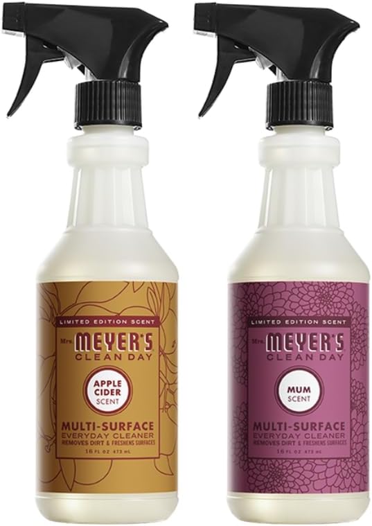 MRS. MEYER'S CLEAN DAY Variety, 1 Mrs. Meyer's Multi-Surface Cleaner, 16 OZ, 1 Mrs. Meyer's Multi-Surface Cleaner, 16 OZ, 1 CT (Apple Cider + Mum)