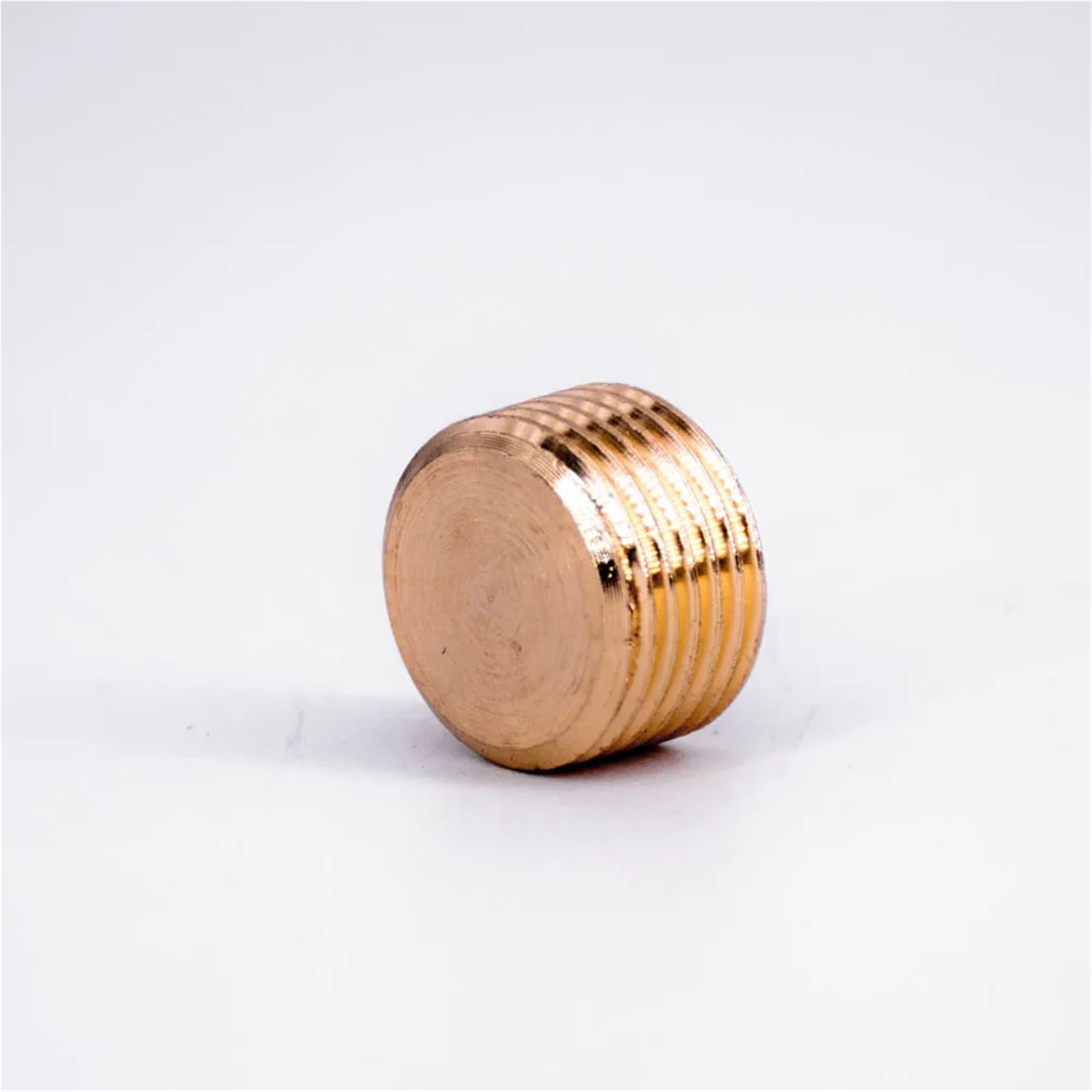 10pcs 1/4" NPT bspt End Cap Countersunk Interel Hex Socket Brass Pipe Fitting Water Gas Fuel(NPT) Brass Hose