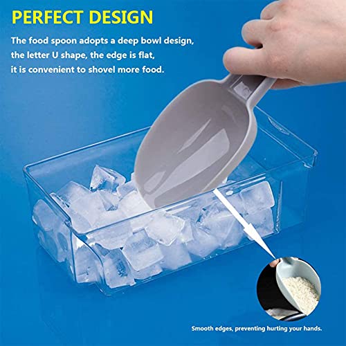 3 In 1Ice Scoop Set, Multi Purpose Plastic Kitchen Scoops Canisters, Ice Scooper For Freezer, Rice, Canisters, Flour, Dry Foods, Candy, Pop Corn, Coffee Beans And Pet Food #TOP5