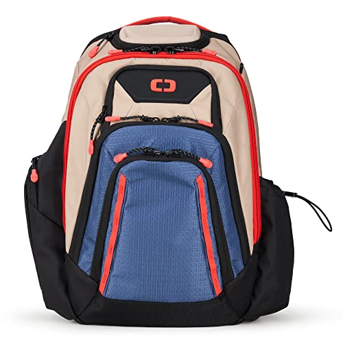 Image of OGIO Gambit Backpack (Gambit Pro, Tan /Blue /Red)