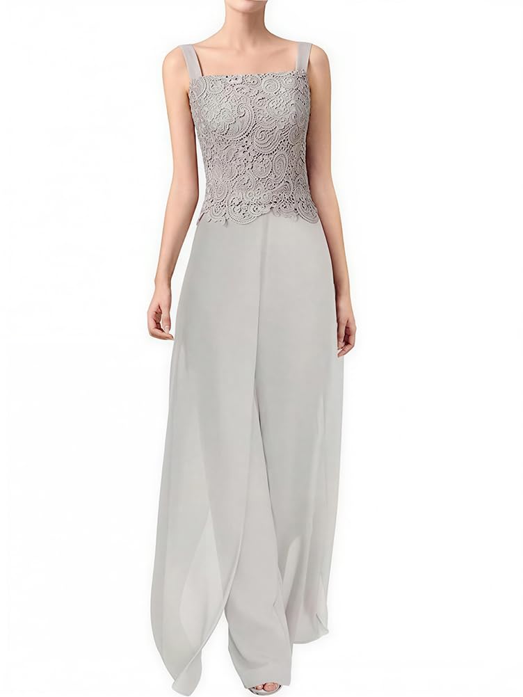 shownicer Hosenanzug Damen Festlich Hochzeit Hosenanzug 3-Teiliges Set Chiffon Hosenanzüge Große Größen Brautmutter Anzug Abendanzug Sets