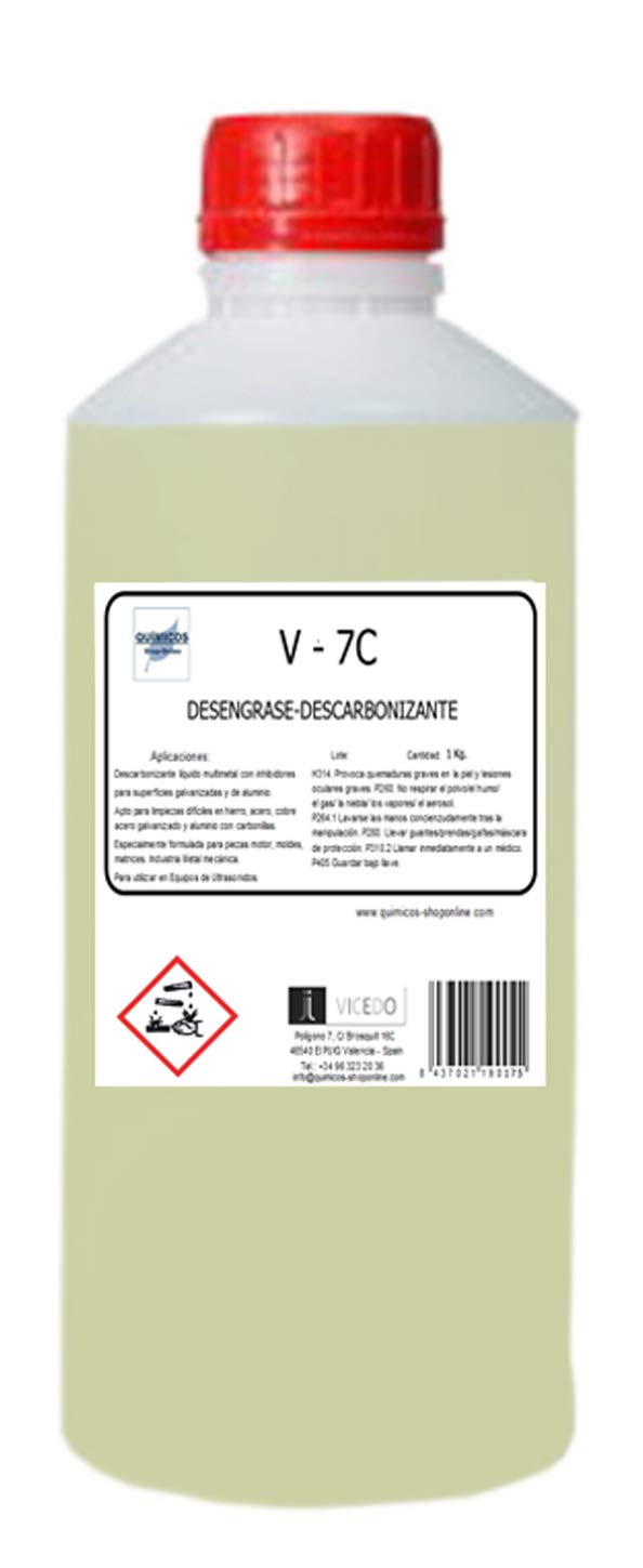 V-7C (1K) DESCARBONIZANTE. Concentrado multimetal para Motores, Culatas, Turbos, Piezas Automoción.