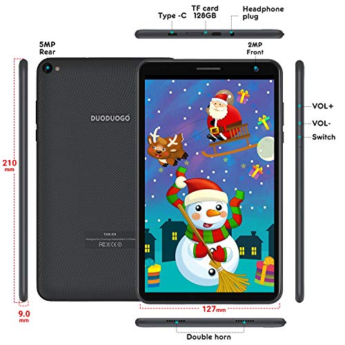 Tablet-para-Ninos-con-WiFi-80-Pulgadas-3GB-RAM-32GB128GB-ROM-Android-100-Pie-Certificado-por-Google-GMS-16Ghz-Tablet-Infantil-Quad-Core-Bateria-5000mAh-Tablet-PC-Netflix-Juegos-EducativosNegro