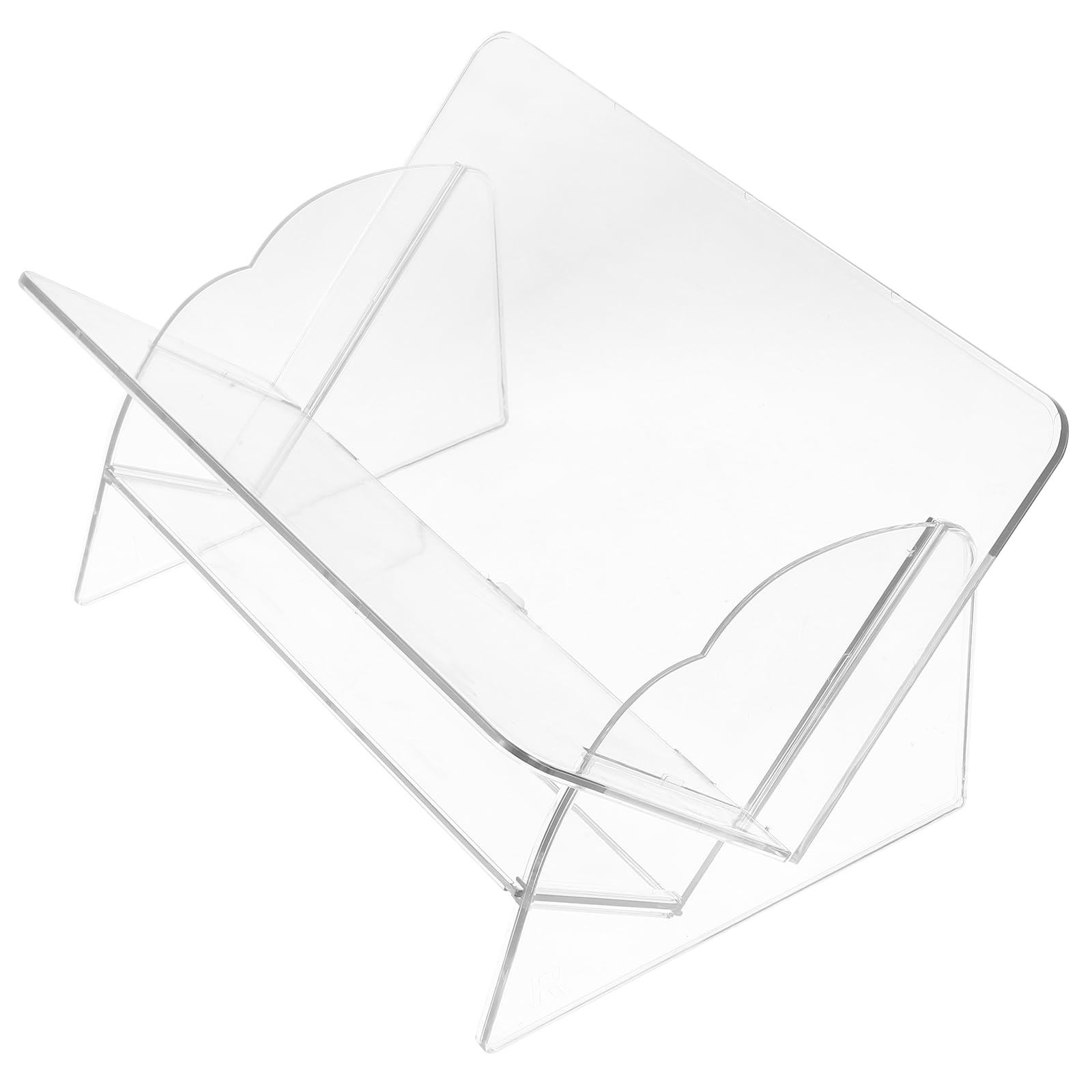 Organizador de libros para escritorio en PET transparente en forma de V MAGICLULU