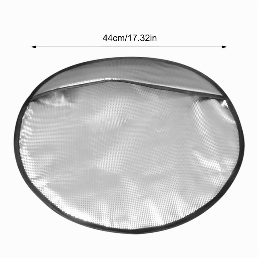 DONGKER Parasole Volante per Auto,40cm/15,75" Coprivolante Parasole per Auto in Alluminio per la Maggior Parte di Auto SUV Camion