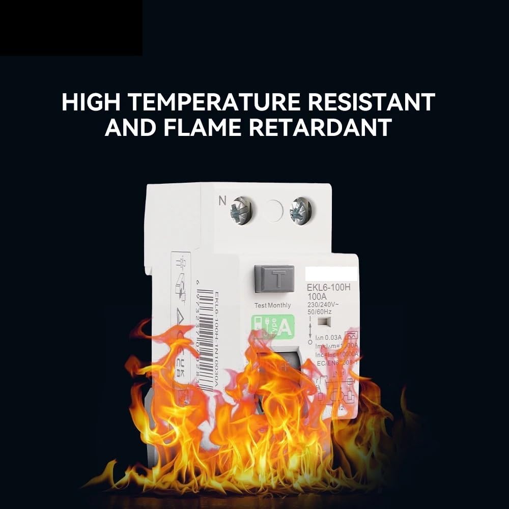 Magnetotermico Interruttore differenziale Tipo A 30mA 2P(1P+N) RCD 25A 32A 40A 63A 10KA EKL6-100H(4,100A)