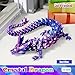 HyBaiS 12 Inch 3D Printed Crystal Dragon Toy,Dragon Figurine Large Toy for Kids